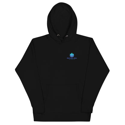 PACIFIED SOUL - Adult Unisex Hoodie - blue logo