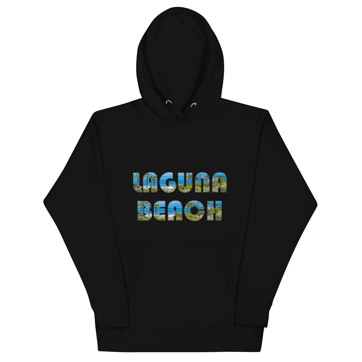 LAGUNA BEACH - Adult Unisex Hoodie - blue logo