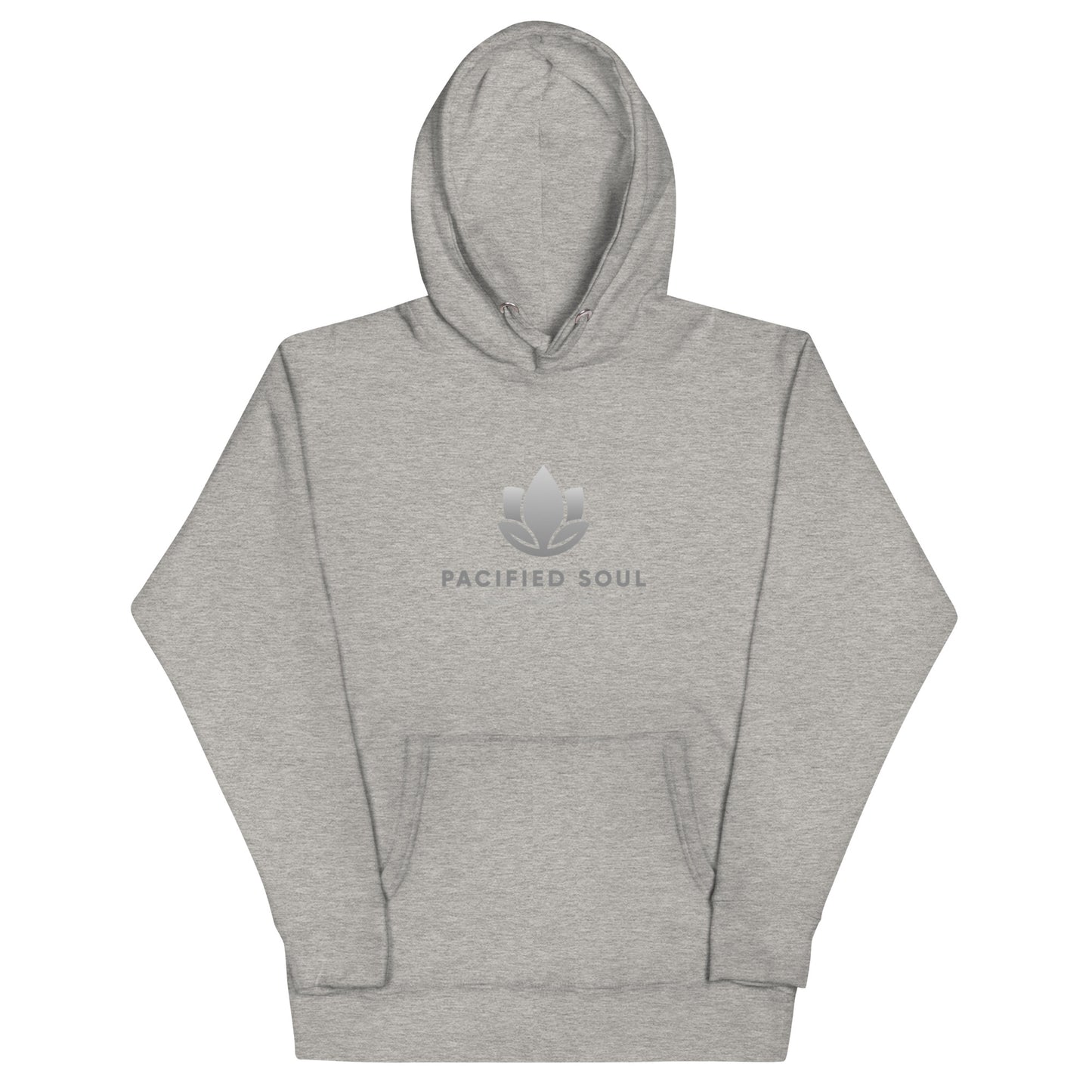 PACIFIED SOUL - Adult Unisex Hoodie - grey logo