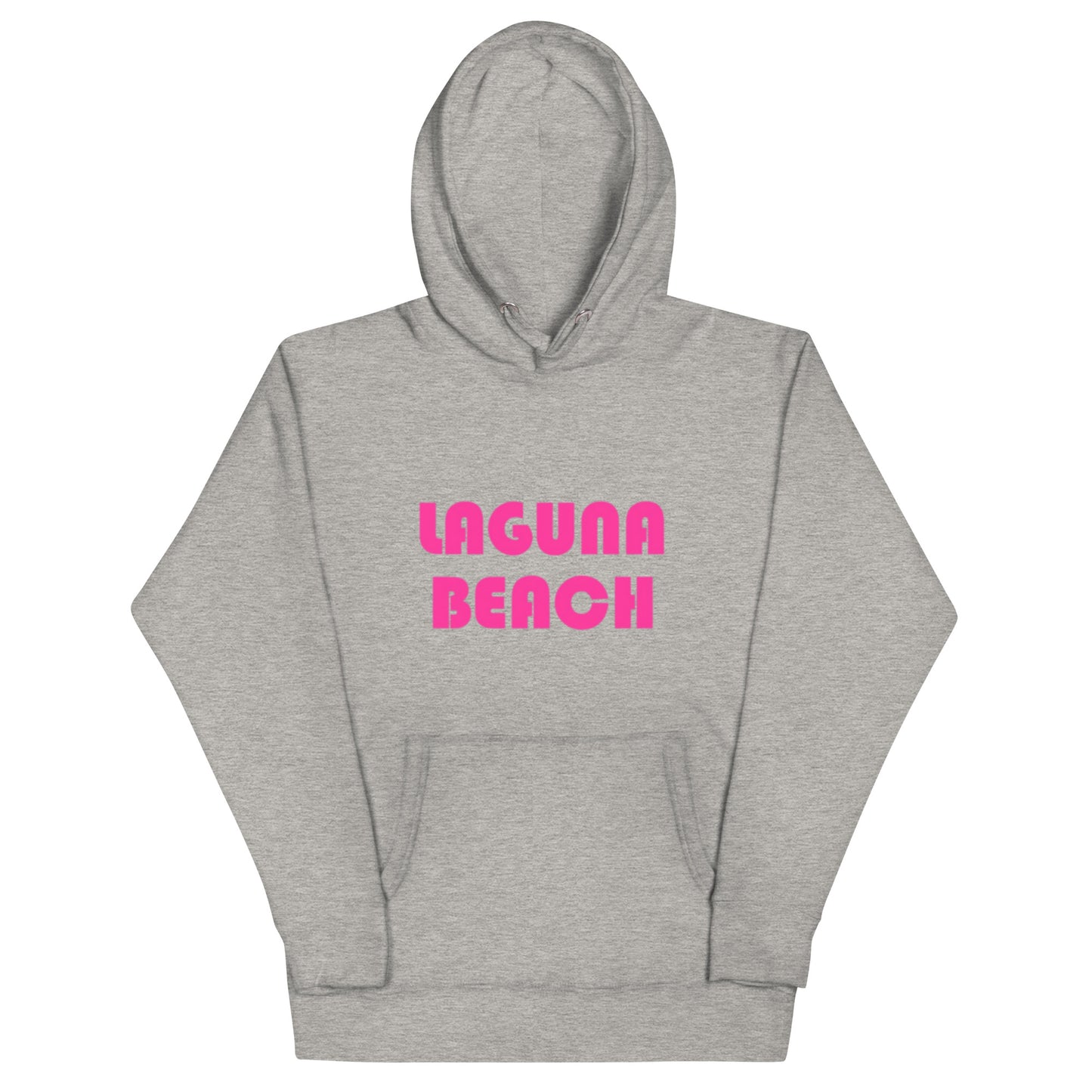 LAGUNA BEACH - Adult Unisex Hoodie - pink logo