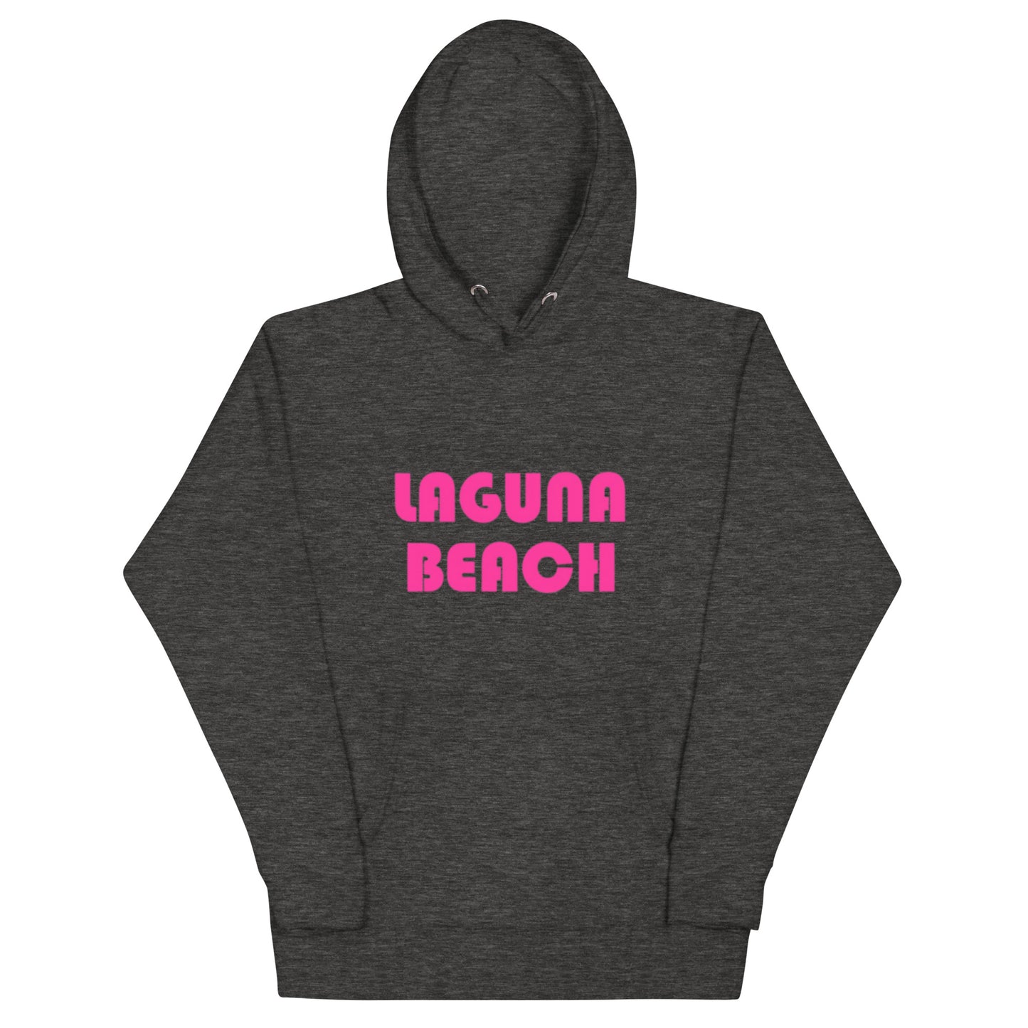 LAGUNA BEACH - Adult Unisex Hoodie - pink logo