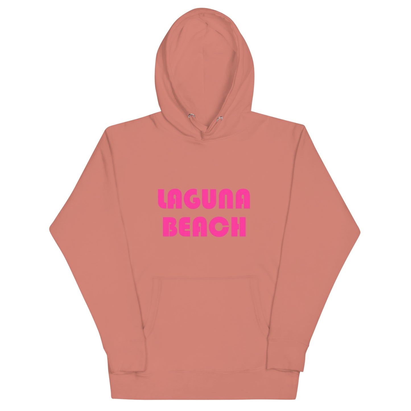 LAGUNA BEACH - Adult Unisex Hoodie - pink logo