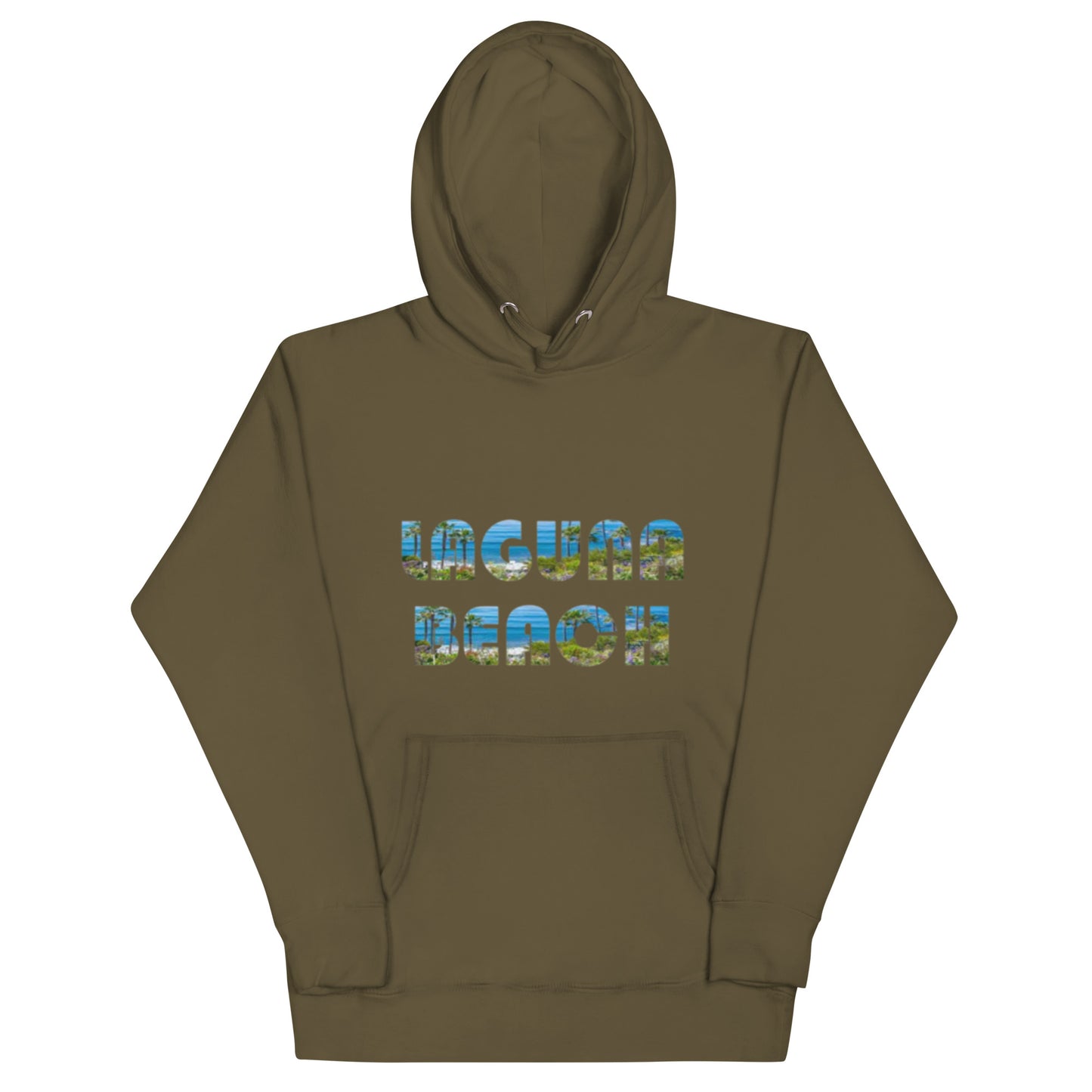 LAGUNA BEACH - Adult Unisex Hoodie - blue logo