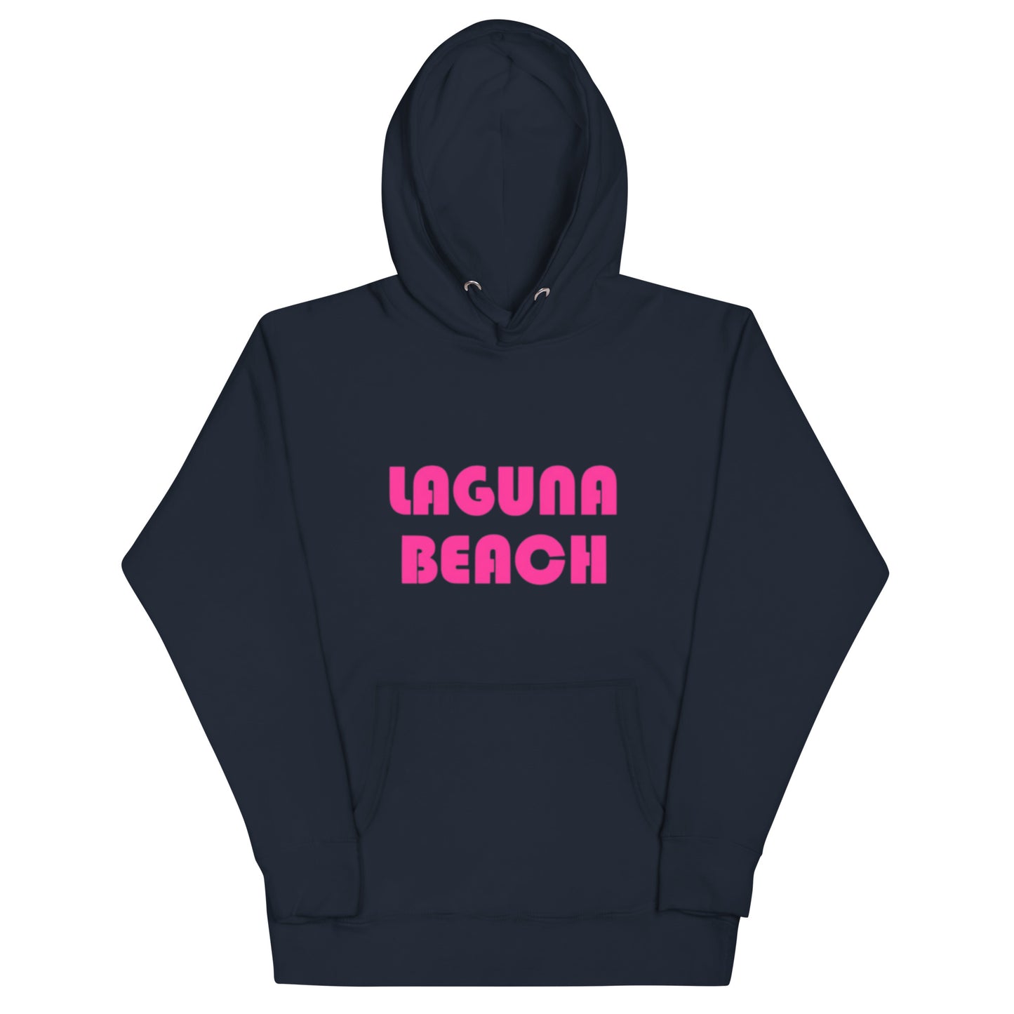 LAGUNA BEACH - Adult Unisex Hoodie - pink logo