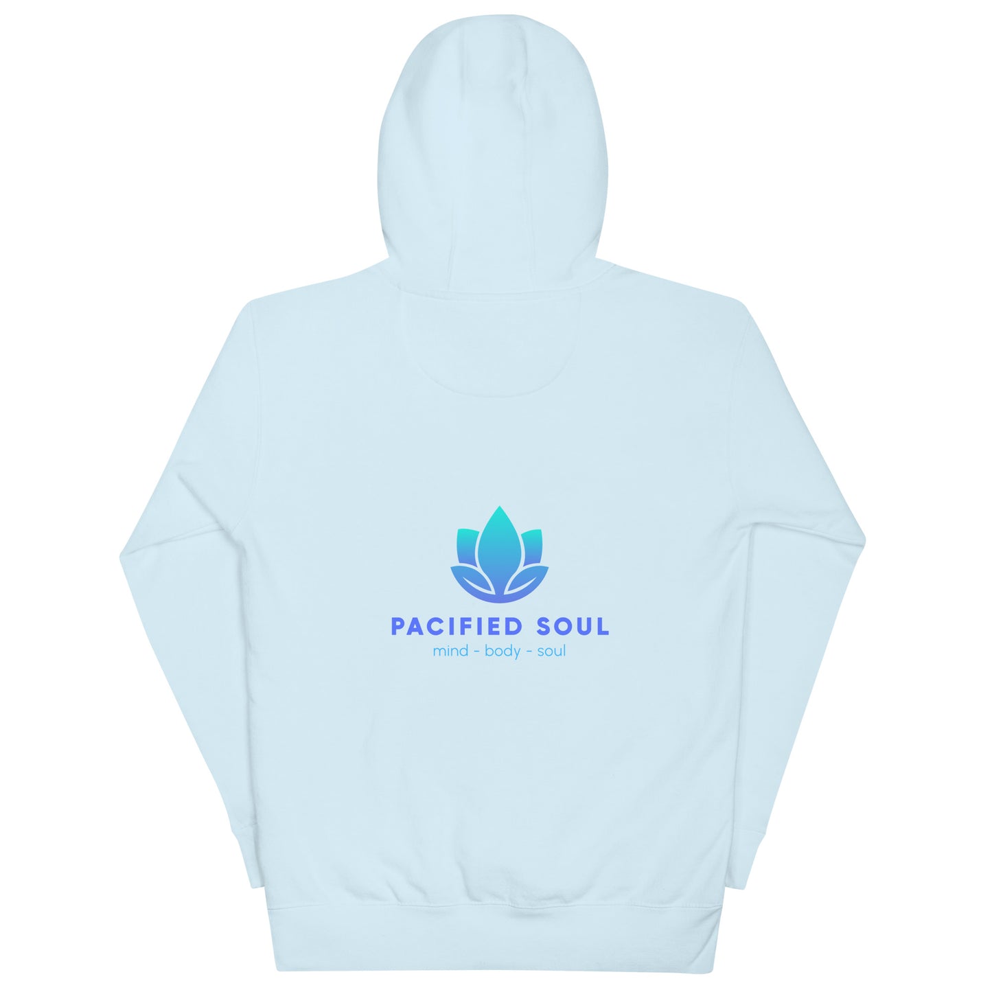 PACIFIED SOUL - Adult Unisex Hoodie - blue logo