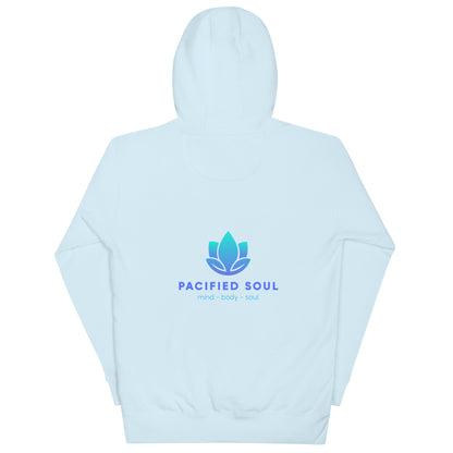 PACIFIED SOUL - Adult Unisex Hoodie - blue logo