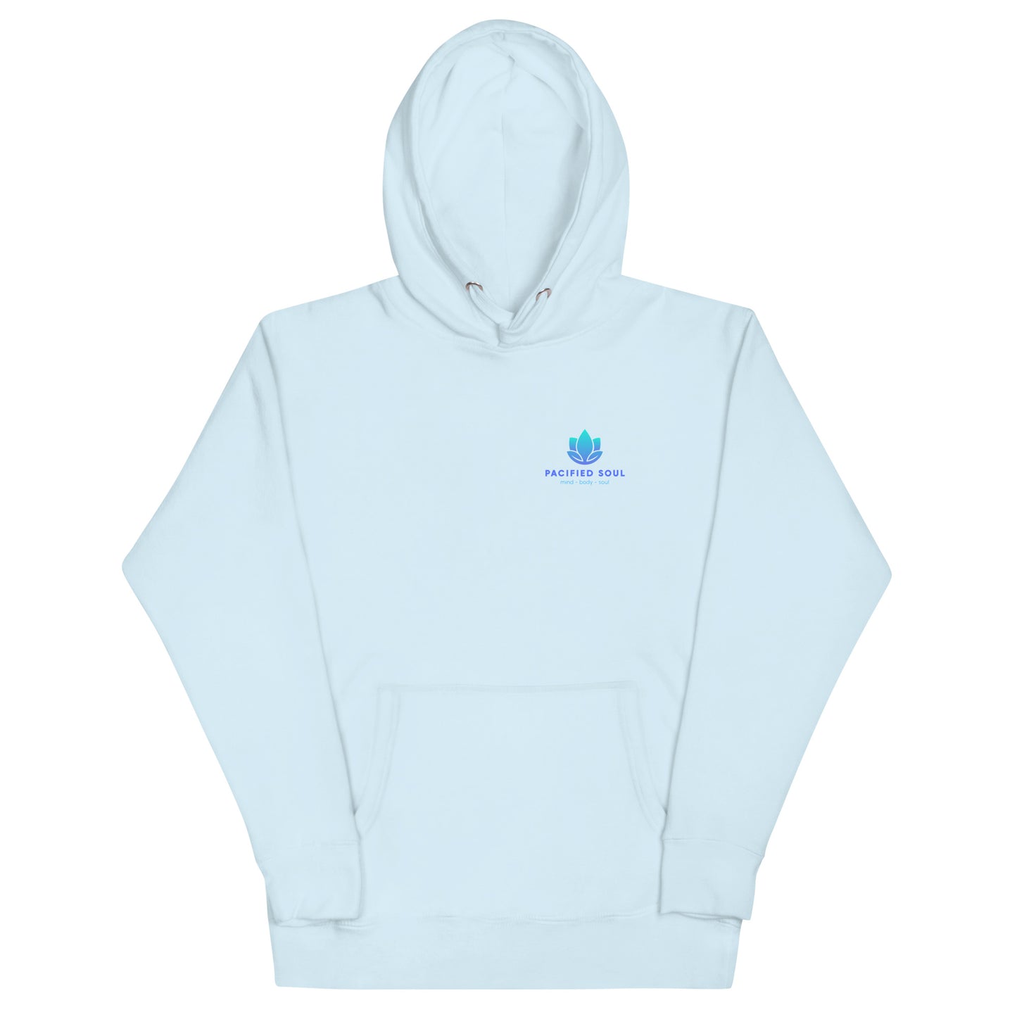 PACIFIED SOUL - Adult Unisex Hoodie - blue logo