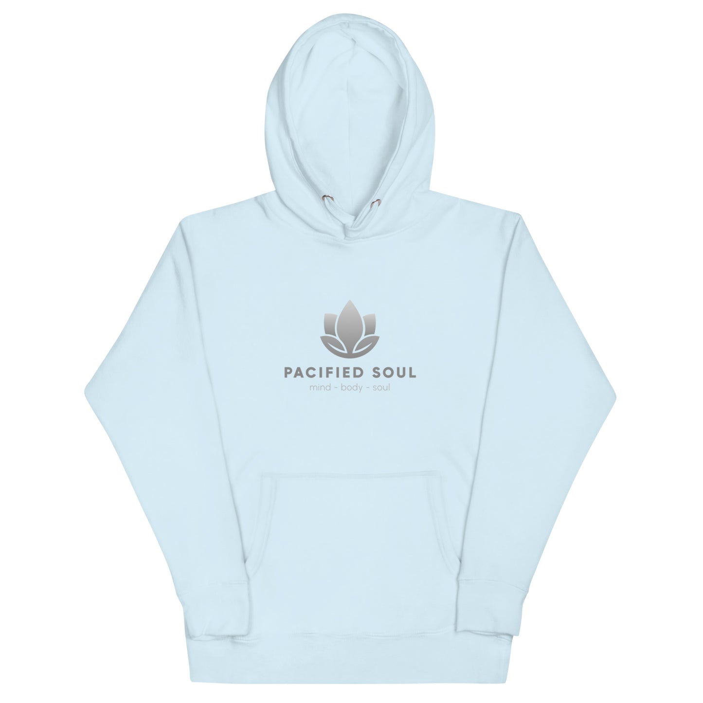 PACIFIED SOUL - Adult Unisex Hoodie - grey logo