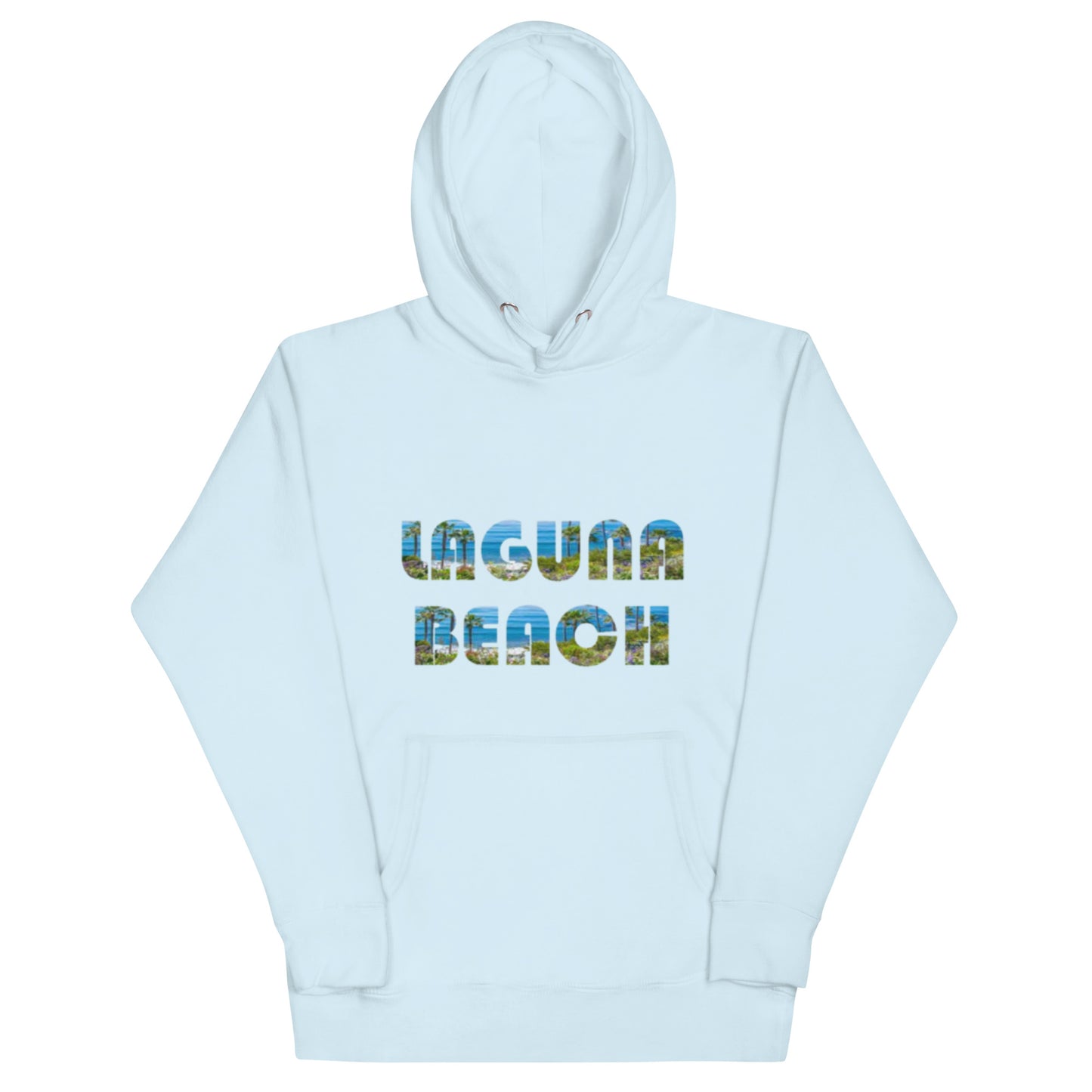 LAGUNA BEACH - Adult Unisex Hoodie - blue logo