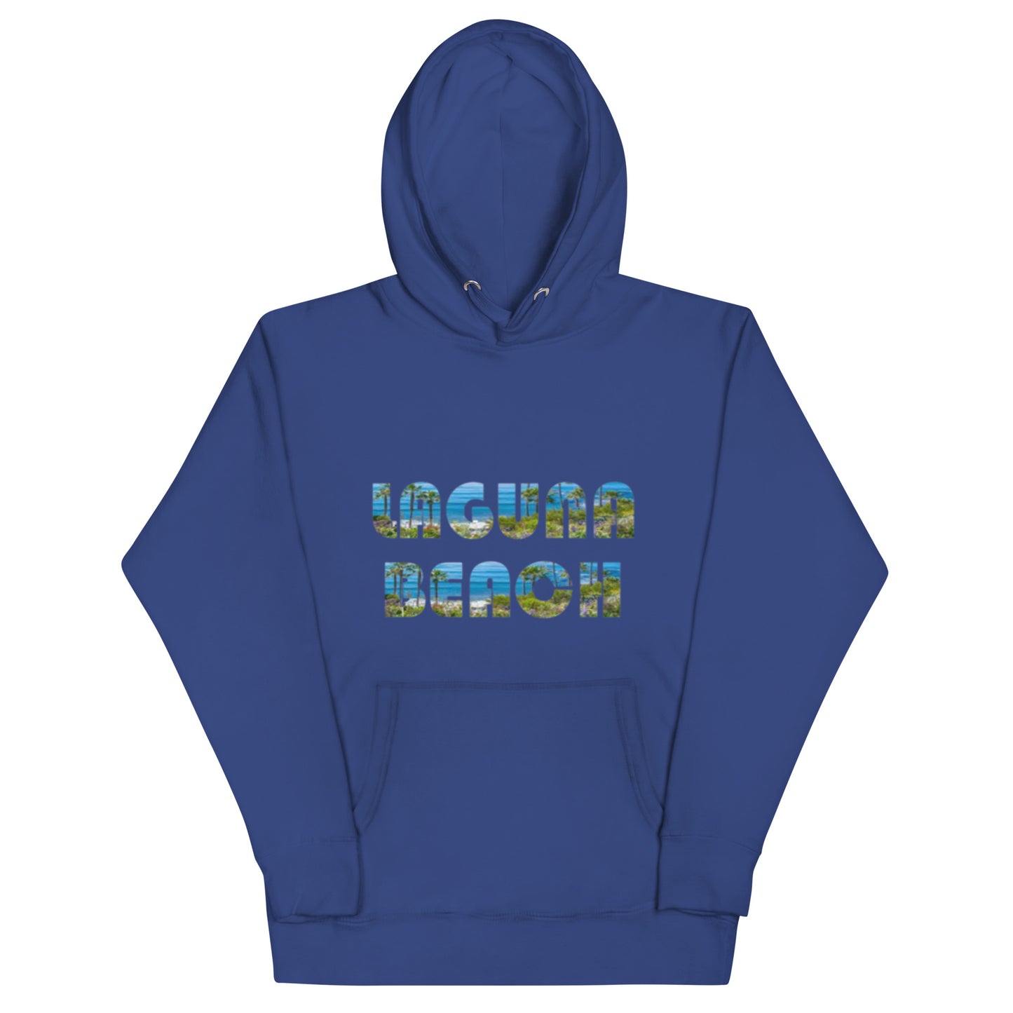 LAGUNA BEACH - Adult Unisex Hoodie - blue logo