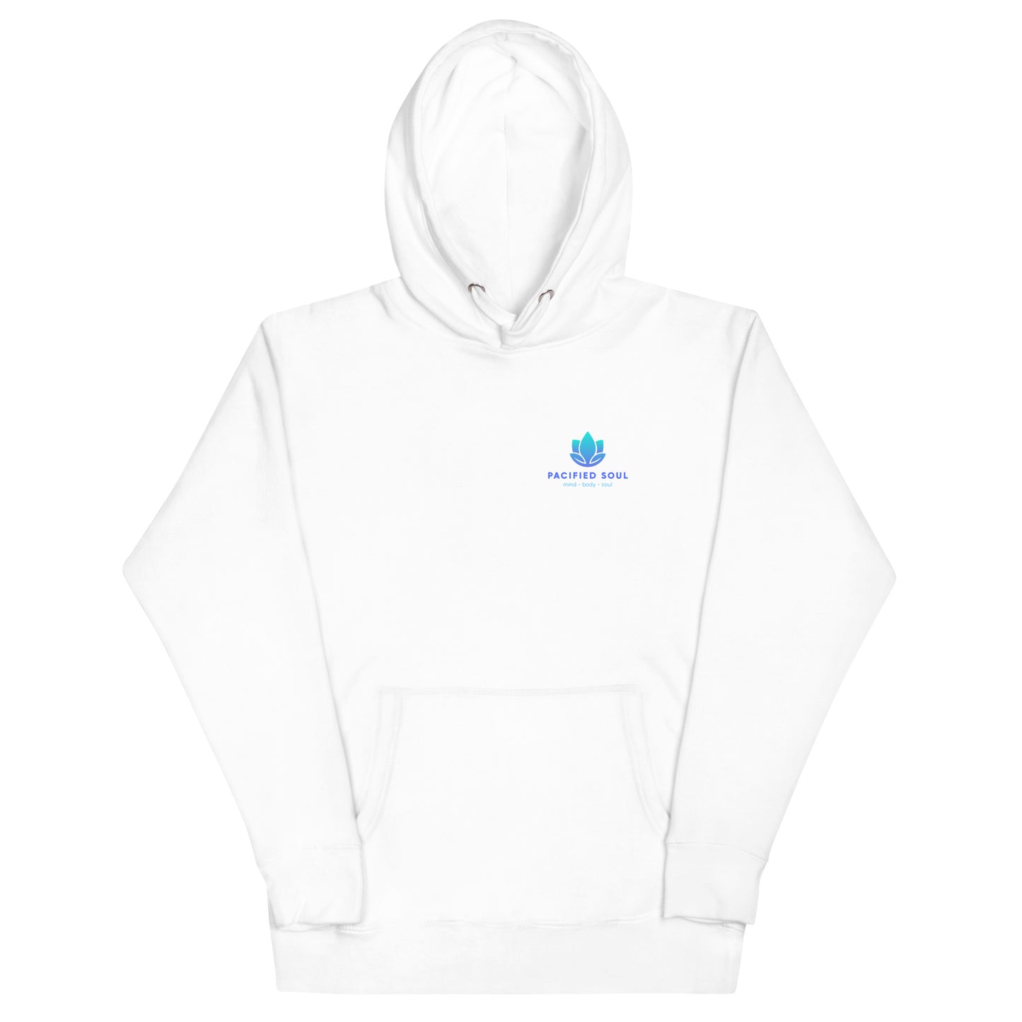 PACIFIED SOUL - Adult Unisex Hoodie - blue logo