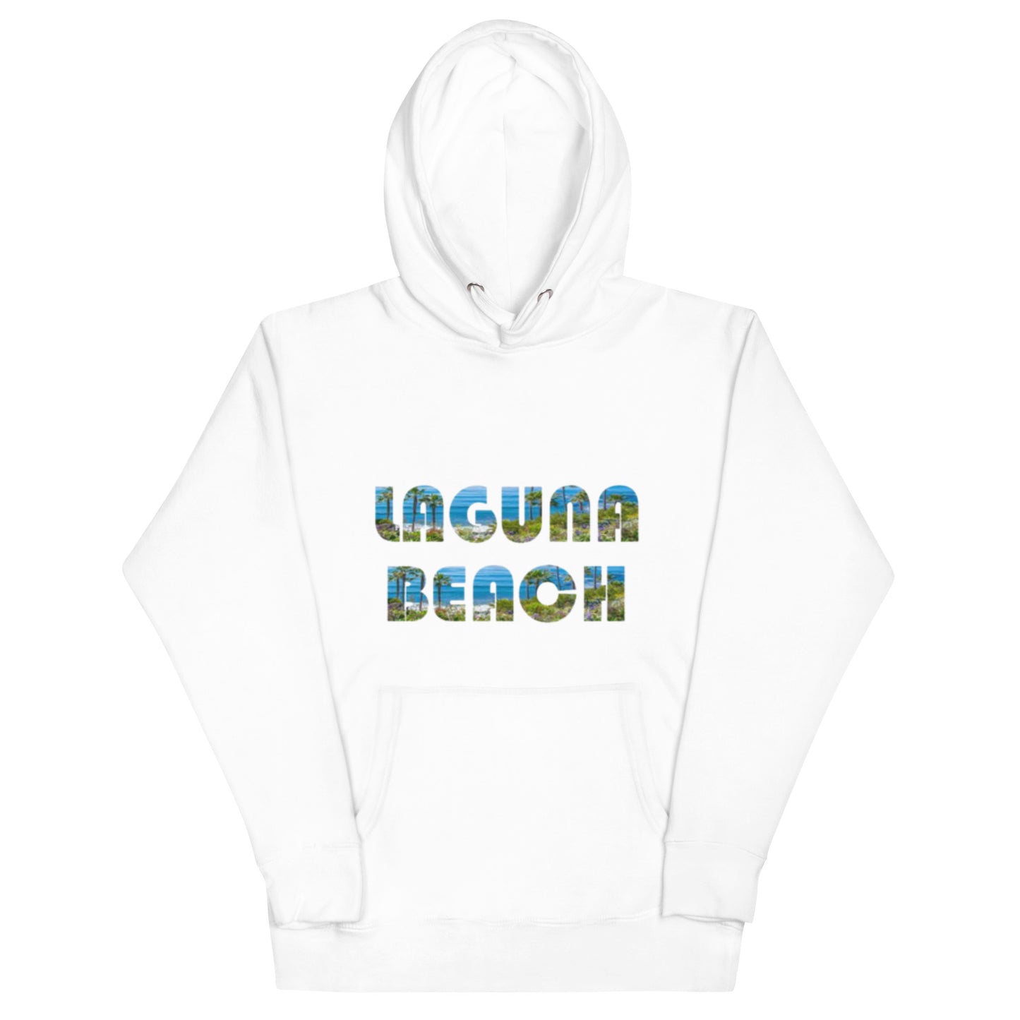 LAGUNA BEACH - Adult Unisex Hoodie - blue logo