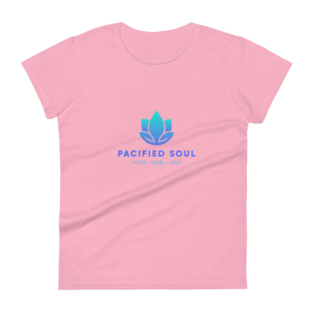 PACIFIED SOUL - Women's short sleeve t-shirt - blue logo