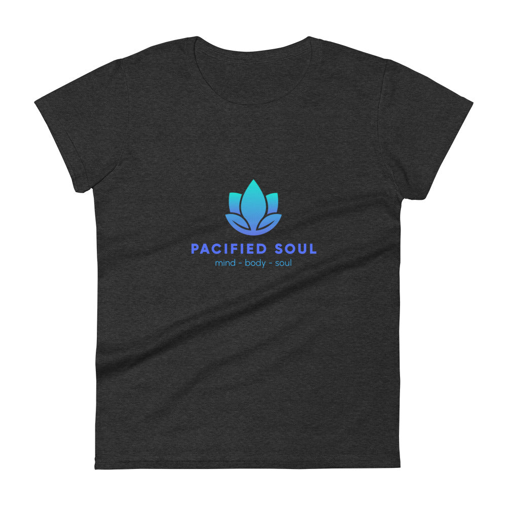 PACIFIED SOUL - Women's short sleeve t-shirt - blue logo