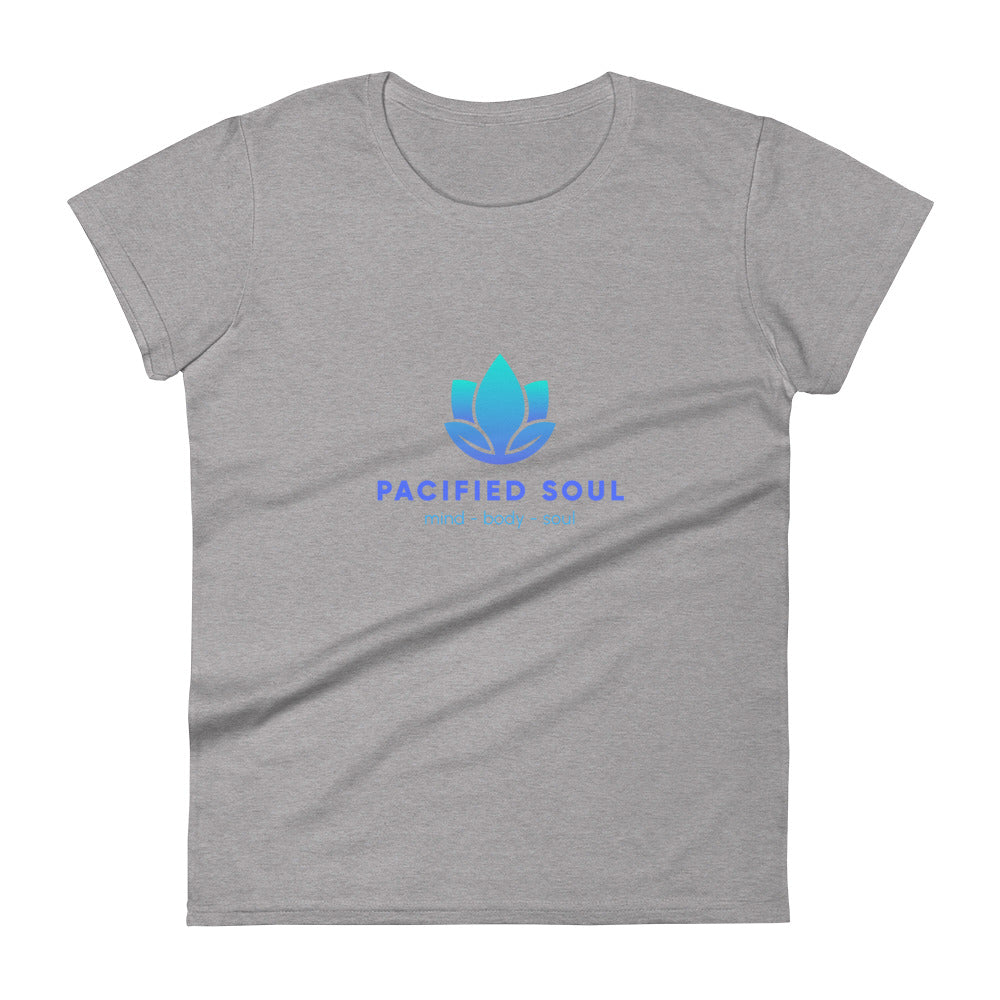 PACIFIED SOUL - Women's short sleeve t-shirt - blue logo