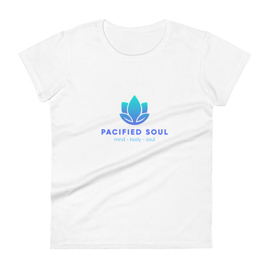 PACIFIED SOUL - Women's short sleeve t-shirt - blue logo