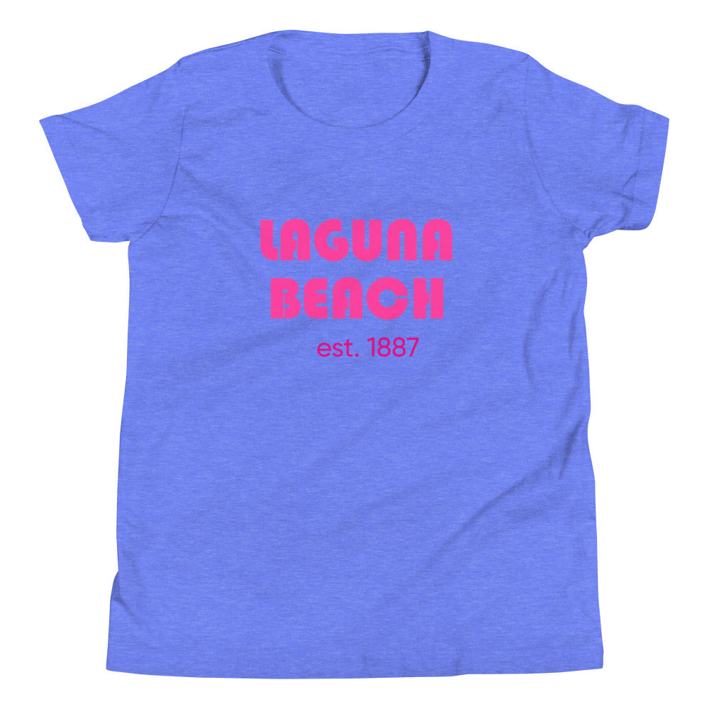 LAGUNA BEACH - Youth Short Sleeve T-Shirt - pink logo